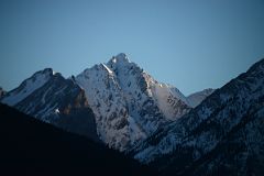 30C Ridge Of Noetic W3 Sunrise From Trans Canada Highway Driving Between Banff And Lake Louise in Winter.jpg